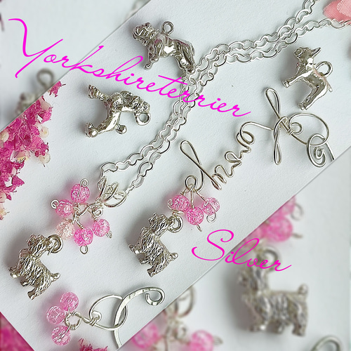 純銀 シルバー AAA ネームオーダーピアスorイヤ−カフ ネックレス