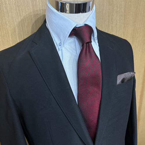 roHERMÈS バーガンディ ネクタイ① バーガンディストライプシルクネクタイ | Classy Men Collection