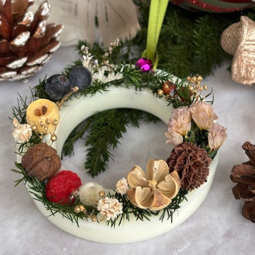 Christmas アロマワックスサシェ ☆クリスマスリース☆ キャンドル
