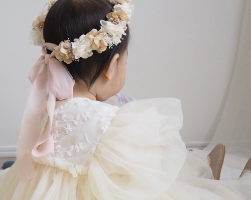 花かんむり　花冠　ハーフバースデー　誕生日　結婚式　ベビークラウン　髪飾り 花かんむり 花冠 ハーフバースデー 誕生日 結婚式 ベビークラウン 髪