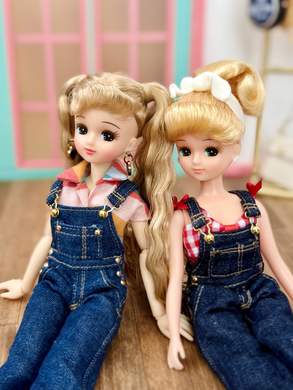 リカちゃん オーバーオール 2色 ブライス その他人形 H's made