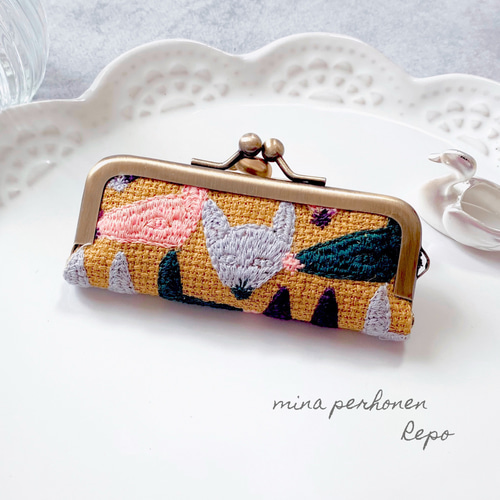 新作♥ ミナペルホネン mina perhonen repo がま口印鑑ケース 小物入れ  