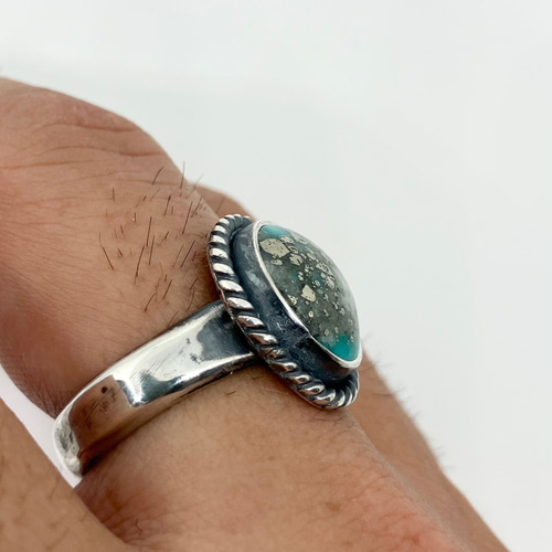 ターコイズ シルバーリング 22号 シルバーリング】 ターコイズ × シルバー リング 指輪 天然石