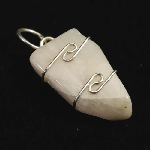 H＆E社フェナカイト ワイヤーラップ ペンダント 3.2g #35285