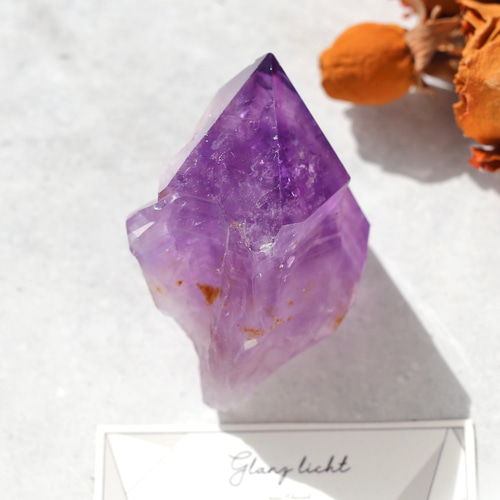 アメジスト ポイント 原石 単結晶 希少 紫水晶 鉱物 天然石 水晶