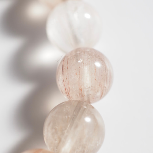 No.5 一点物 8mm ラビットヘアールチル ブレスレット