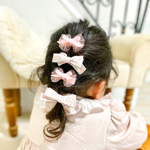 オーダーメイド♡ふわもこリボン♡ベビーヘアクリップ 赤ちゃんヘアクリップ 97e6483f9cba67dfdd4c009f13e356