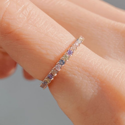 アミュレット上品に輝くカラフル CZリングR1635 指輪・リング Ringo