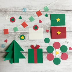 手づくりキット〉クリスマス☆アルバム素材・飾り・仕掛け メッセージ  