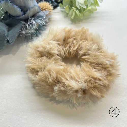 もふもふ猫ちゃんシュシュ ヘアゴム mio-tempo 通販 18431890｜Creema