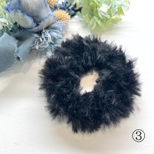 もふもふ猫ちゃんシュシュ ヘアゴム mio-tempo 通販 18431890｜Creema