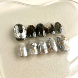 【送料無料】 No.15 シアーブラックグレー/ニュアンス 2枚目の画像