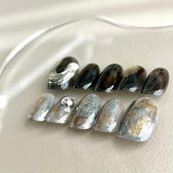 【送料無料】 No.15 シアーブラックグレー/ニュアンス 3枚目の画像