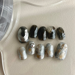 【送料無料】 No.15 シアーブラックグレー/ニュアンス 5枚目の画像