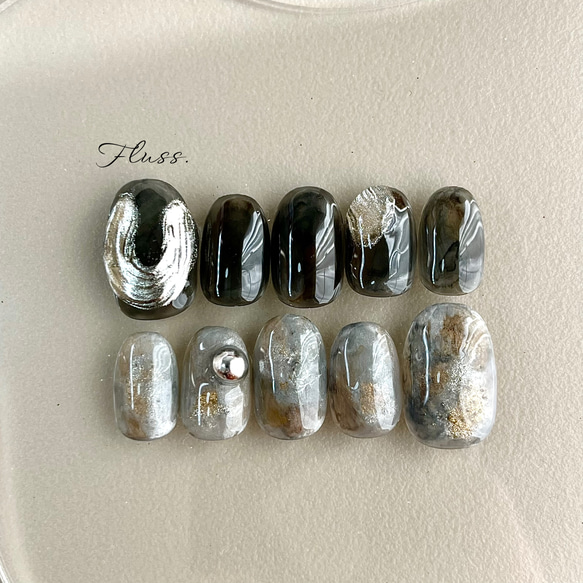 【送料無料】 No.15 シアーブラックグレー/ニュアンス 1枚目の画像