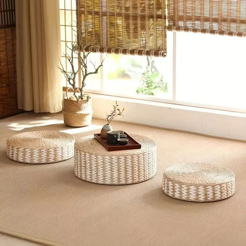 座布団 藤編 ラタン フロアクッション 和室 インテリア おしゃれ