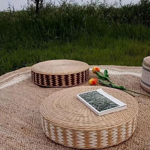 座布団 藤編 ラタン フロアクッション 和室 インテリア おしゃれ