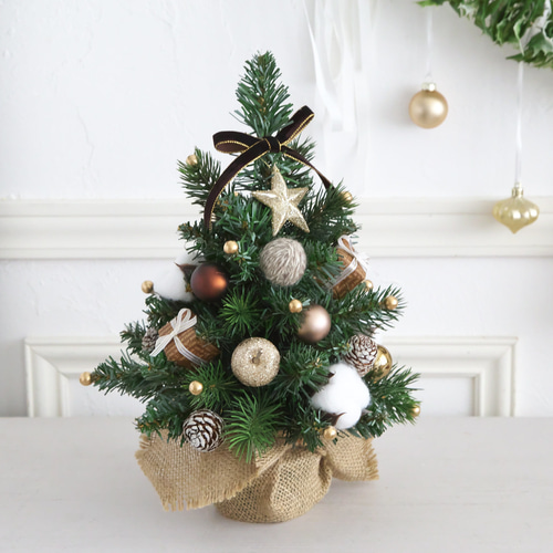 クリスマス☆卓上ミニアレンジメントツリー【受注制作】 アート