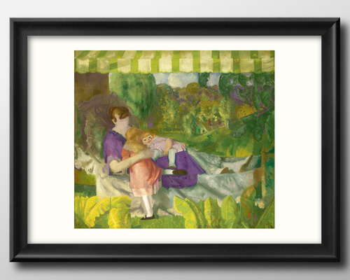 【絵画】享楽御苑【原画】手描き ポスター イラスト インテリアやプレゼントにも！ 森の雑貨屋さん ポスターno.072 イラスト TONTENKAN