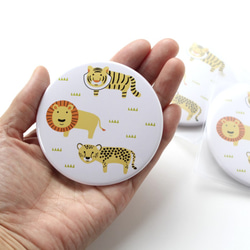 コンパクトミラー（ねこ科の３匹） 3枚目の画像