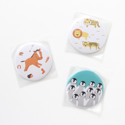 コンパクトミラー（ねこ科の３匹） 4枚目の画像