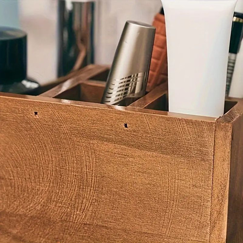 デスクオーガナイザー 卓上 収納ボックス 木製 引き出し入れ ミニ