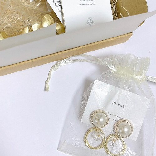 ラッピング 梱包について ピアス（フック・チェーン） minas 通販