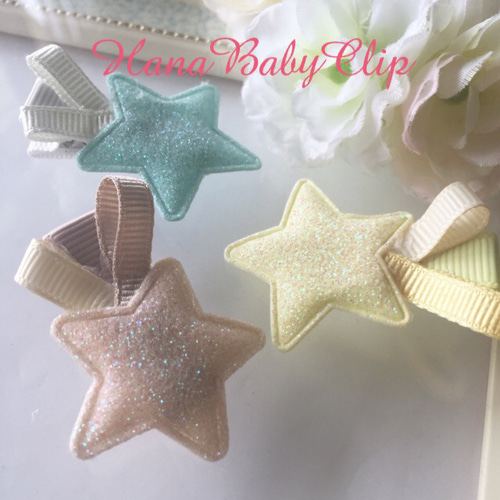 キラキラ流れ星⭐️ベビーヘアクリップ<NS> 雑貨・その他 hana