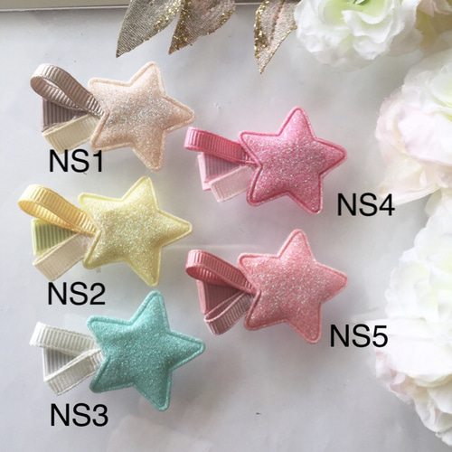 キラキラ流れ星⭐️ベビーヘアクリップ<NS> 雑貨・その他 hana
