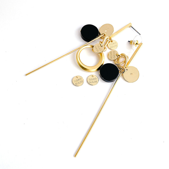 ejp671 [10個裝] 手工字母吊墜，約8毫米，圓形，高品質黃銅吊墜，標籤吊墜 第6張的照片