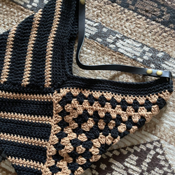 2025 棉質花卉條紋圖案包（有襯裡） 第3張的照片