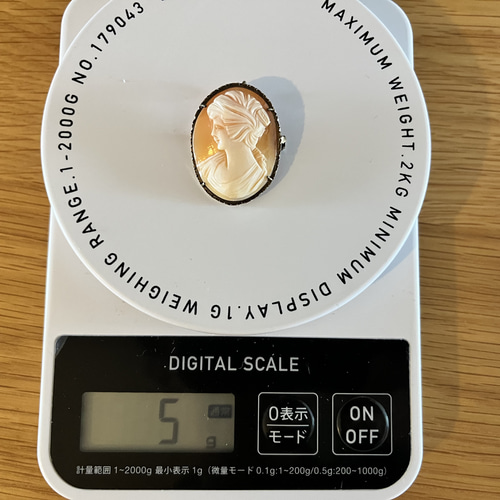 イタリア製の古いカメオ Cameo アンティーク 2WAY ブローチ&ペンダント