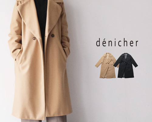 ウールライク モッサー ダウン チェスターコート denicher DJ244238