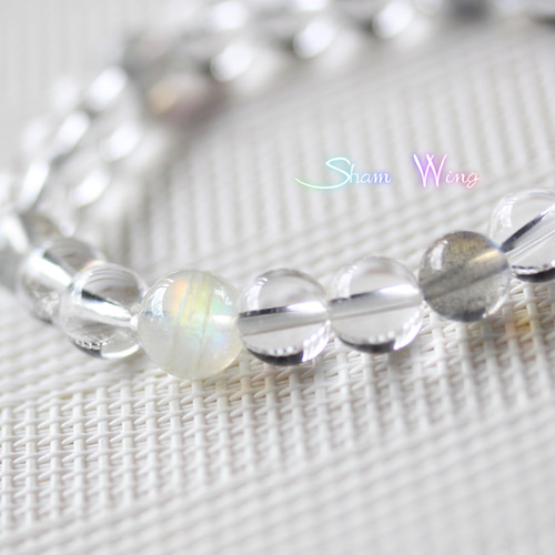 高品質レインボームーンストーン＆レインボーラブラドライト  