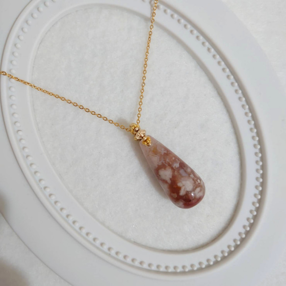 桜瑪瑙ペンダントトップ 素敵な逸品 ネックレス・ペンダント