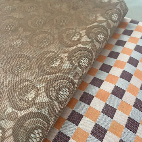 兵児帯 大人のへこ帯 昭和レトロ ヴィンテージレース 市松 オレンジ  