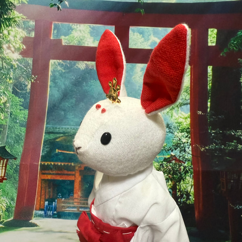うさまる うさこ 巫女 神主 ぬいぐるみ レア・新品未使用】【2体セット】 うさまる ぬいぐるみ セット