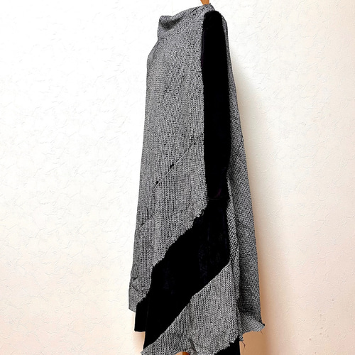 正絹 絞りのフレアーワンピース 着物リメイク ワンピース eterlna 通販  