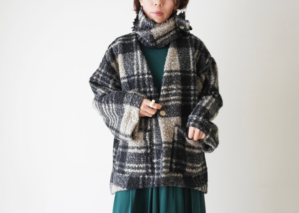 ラスト一着　LOOP YARN KNIT ジャケット・コート 2枚目の画像