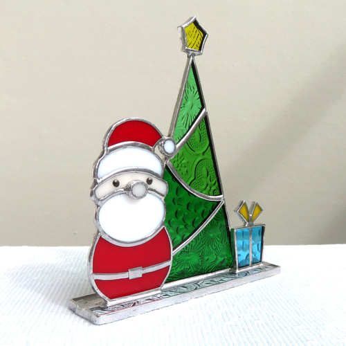 【kitten】ステンドグラスのクリスマスツリー宅急便発送 kitten】ステンドグラスのクリスマスツリー