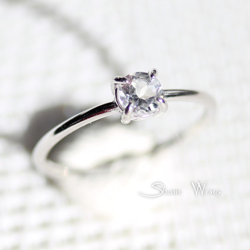再販×2⬛️キラキラ✨ペタライト リング.+:｡天使の石.+:｡silver925 