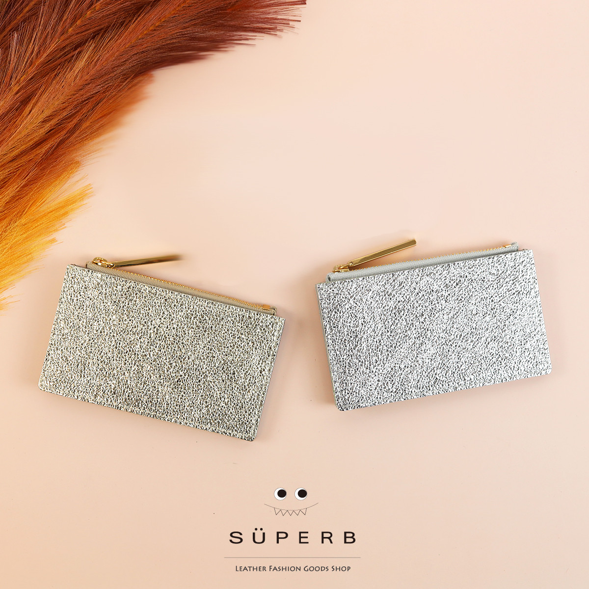 【メタリックフラグメントケース/全3色】身軽に時短決済♪高級感のある最薄/最軽量のスマート財布/ミニ財布/コンパクト財布