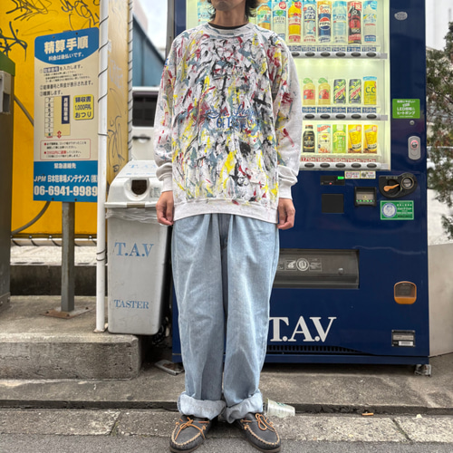 古着　ヴィンテージ　sweat スウェット　トレーナー　リメイク　カラフル　派手 古着 ヴィンテージ vintage sweat スウェット トレーナー リメイク