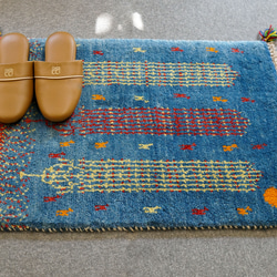 シロ 150×100cm ペルシャ絨毯 手織りギャッベ アマレ族 ギャベ e0a50096c56eb7521e77ab25279744