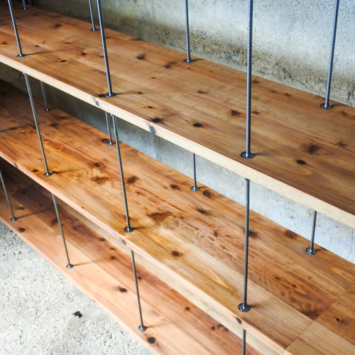 ハンドメイド　格子型　棚・シェルフ　オーダー受け付けます ハンドメイド 格子型ラック オーダー受け付けます ハンドメイド 格子型