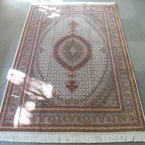 214×150cm ペルシャ手織り絨毯 タブリーズ産 50RAJ カーペット