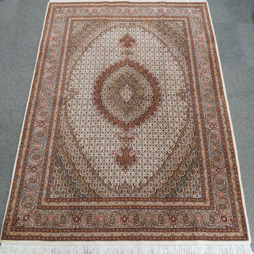 214×150cm ペルシャ手織り絨毯 タブリーズ産 50RAJ カーペット