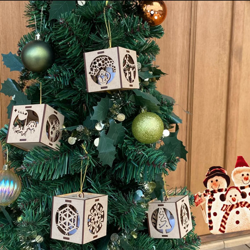 アルバム飾り クリスマス オーダー受付中\( 'ω')/ 楽天市場】クリスマスツリー オーナメント 木製 9個セット 木