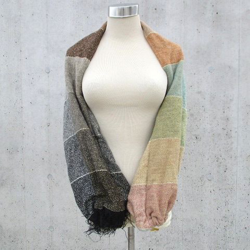 BOSS ブラック ニットマフラー 新品タグ付き ニットマフラー