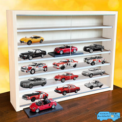 値下げ★アシェット 1/24 ミニカーケース 収納 アクリル付 ホワイト色塗装 140ddd79bcc297db58801b4d99185c